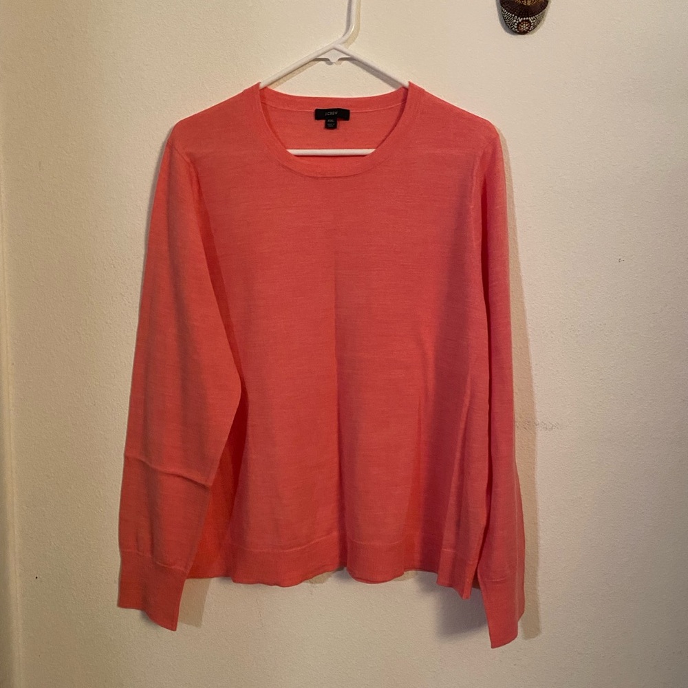J. Crew Merino Wool Coral Knit Top